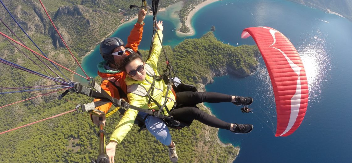 Tandem Paragliding in Ölüdeniz by Reaction Paragliding Via Flying Mammut